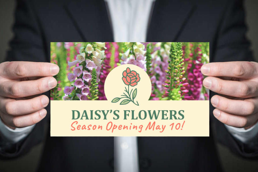 Example of a promotional card 2