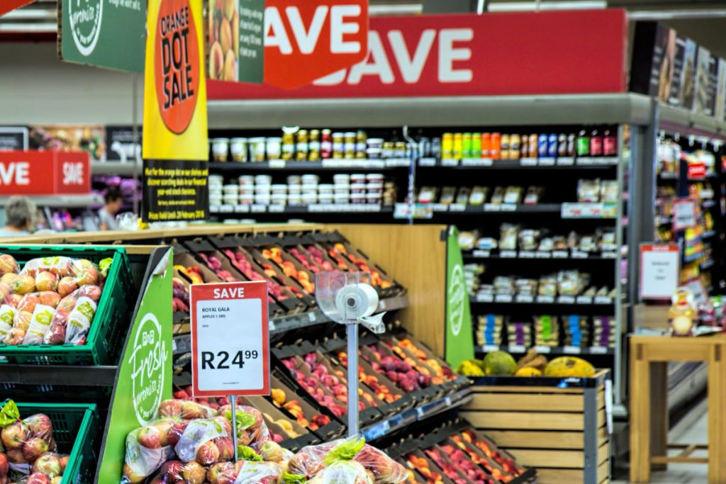 Grocery store shelves 1